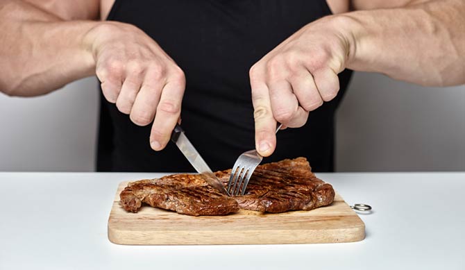 Rindfleisch wirkt sich positiv auf einen hohen Testosteronspiegel aus