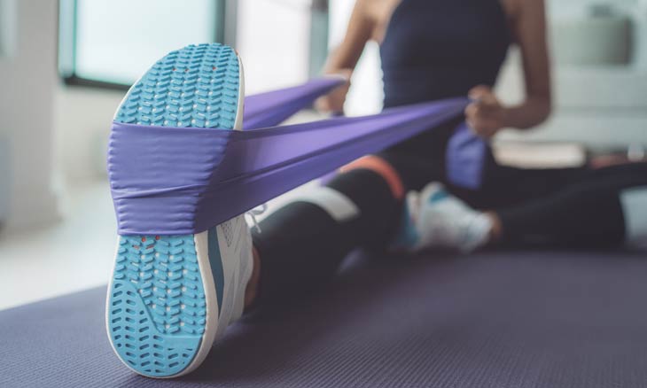Training mit dem Fitnessband